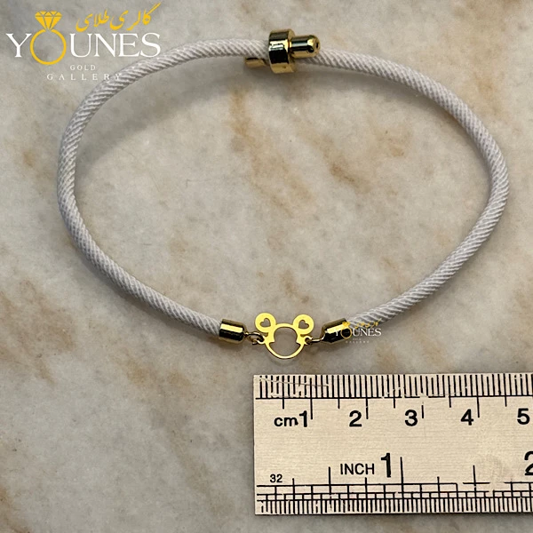 دستبند میکی موس طلا لیزری mickey mouse